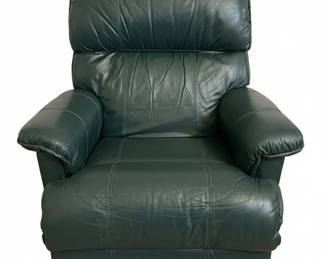 Dark Green LaZBoy Leather Recliner
