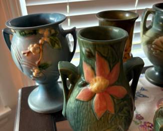 Roseville Pottery vase from the Clematis line 1940's.