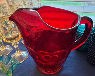 Ruby Red pitcher