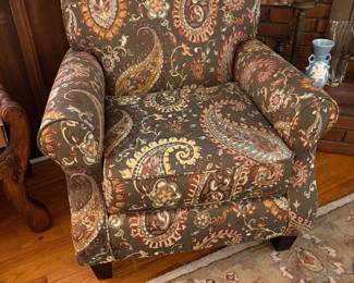 Wonderful paisley design arm chair from NFM
