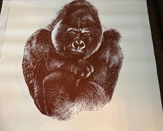 Danese Enjo Mari "Quindici,Il Gorilla" 1976 Silk Screen (2 priced individually