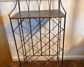 Nice Iron/wire Wine Rack