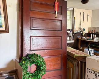 100 year old doors - solid walnut or mahogany