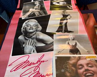 Tremendous collection of Marilyn Monroe posters, books, etc