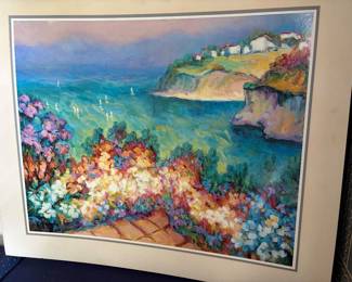 Beautiful water color.  Signature in left hand hand corner.  Never framedd