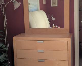 Dresser with mirror
