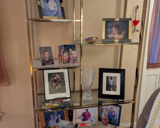 Brass Glass shelves