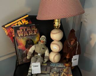 Baseball Lamp, 1979 Star Wars JAWA Figure, Luke Skywalker Hasbro Figure