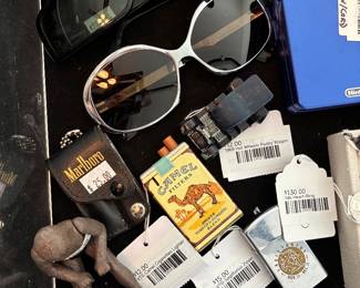 Vtg Camel Cigarette Lighter, Vtg Sagittarius Zippo, 14k Heart Ring, 1969 Hot Wheels Paddy Wagon