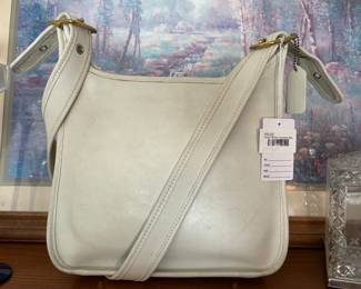 Coach White Crossbody Bag,