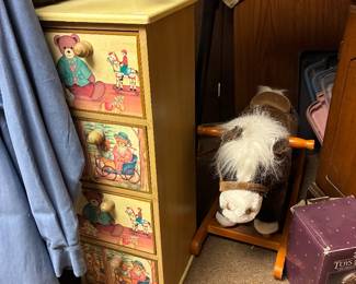 Painted Bear Small Dresser