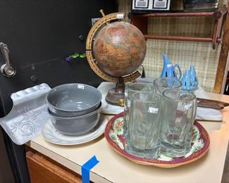 Drinkware, Plates, Bowls, Desk Globe