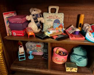 Wooden Shelf, Toys