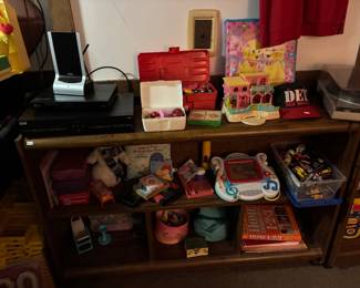 Wooden Shelf, Toys