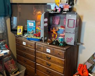 Wooden Dresser, Toys