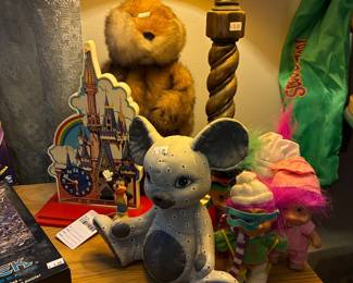 Vintage Mickey Mouse Clock, Vintage Ceramic Mouse