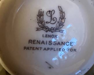 Lenox china Renaissance
