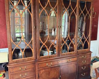 Very Large china cabinet with lights to display treasures by Jasper