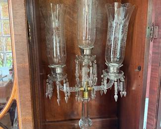 Antique Crystal Candelabra Extremely Elegant