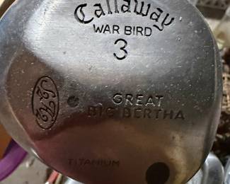 Callaway War bird and other golf clubs