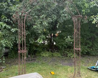 Yard arbor one of two about 9 feet tall