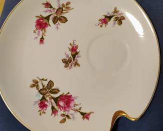 estate sale rose plate