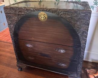 Chinese carved chest