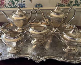 Reed&Barton Hampton Court sterling tea set