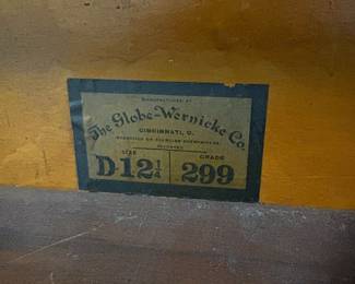 R29 - $500. Globe-Wernicke 4 Stack Barrister Bookcase. Bottom panel has a crack in the glass. Measures 34" wide x 11" deep x 67" tall.