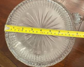 R66 - Large Galway Crystal Decanter. Measures 9" tall. No issues noted.