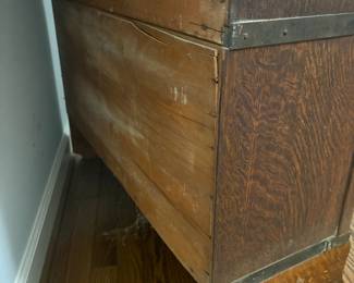 R29 - $500. Globe-Wernicke 4 Stack Barrister Bookcase. Bottom panel has a crack in the glass. Measures 34" wide x 11" deep x 67" tall.