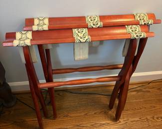 R20 - $25 Each. 2 Ribbon Luggage Racks. Excellent Condition. Measures 23" x 13" x 20".
