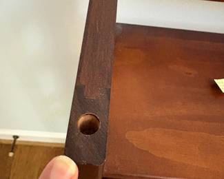 R24 - $25. Folding Bookshelf. In good condition. Measures 22" x 18" x 38" tall.
