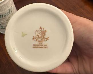 R68 - $20. Pair of Belleek Mugs. Excellent Condition - no issues noted .