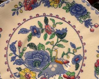 R2 - $30. Mason's Ironstone Regency pattern. 8 soup bowls & saucers. Good Condition.