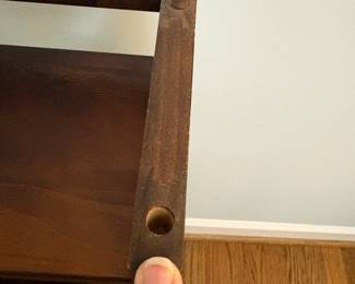 R24 - $25. Folding Bookshelf. In good condition. Measures 22" x 18" x 38" tall.