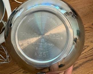 R43 - $100. KitchenAid Stand Mixer. Model KSM90. Older model but works!