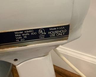R43 - $100. KitchenAid Stand Mixer. Model KSM90. Older model but works!