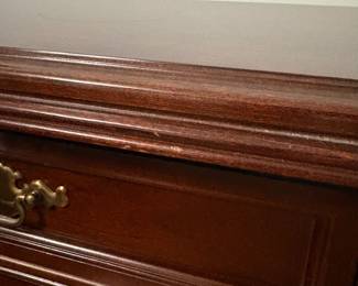 R17 - $80. Pair of Nightstands. Measures 26" x 16" x 26" tall. Some signs of gentle use but drawers slide as they should.