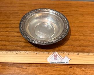S3 - $175 Buy it today Price! Or HIGHEST OFFER BY FRIDAY 9AM. Wallace Sterling Bowl. 74 Grams. STERLING WILL NOT BE AT THE HOME - IT WILL BE SOLD PRIOR TO OPENING.