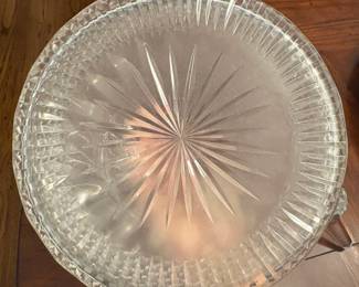 R66 - Large Galway Crystal Decanter. Measures 9" tall. No issues noted.