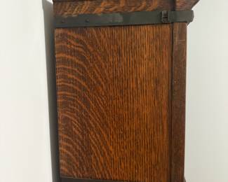 R29 - $500. Globe-Wernicke 4 Stack Barrister Bookcase. Bottom panel has a crack in the glass. Measures 34" wide x 11" deep x 67" tall.