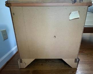 R17 - $80. Pair of Nightstands. Measures 26" x 16" x 26" tall. Some signs of gentle use but drawers slide as they should.