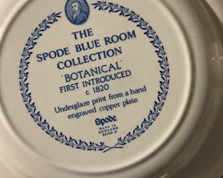 Spode Blue Room Collection Botanical Plate