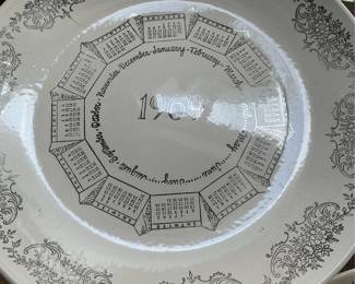 Vintage Calendar Plates (1962, 1966, 1969)