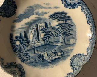 Old Blue Castle Plate by Frasor