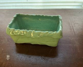 McCoy Pottery Green Rectangular Planter