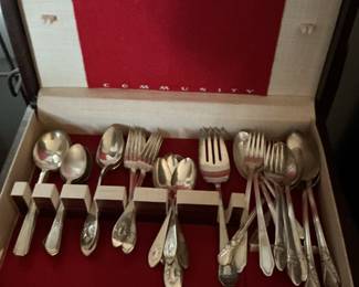 Community "Evening Star" Silverplate Flatware Set