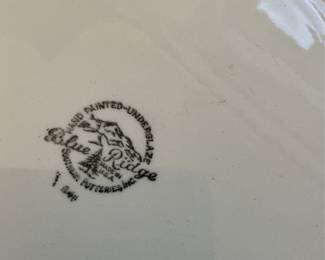 Blue Ridge Pottery "Cherry" Pattern Dinner Plates