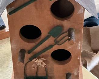Vintage Chinese Style Bamboo Bird Cage and Handcrafted Garden Decor Birdhouse